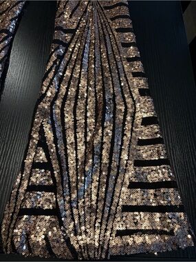 Sequin Flare Pants — Gold Boot-Cut Glam